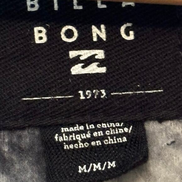 Billabong Checkered Faux Fur Black Cream Snap-Up Jacket Women’s Sz M - Picture 2 of 9